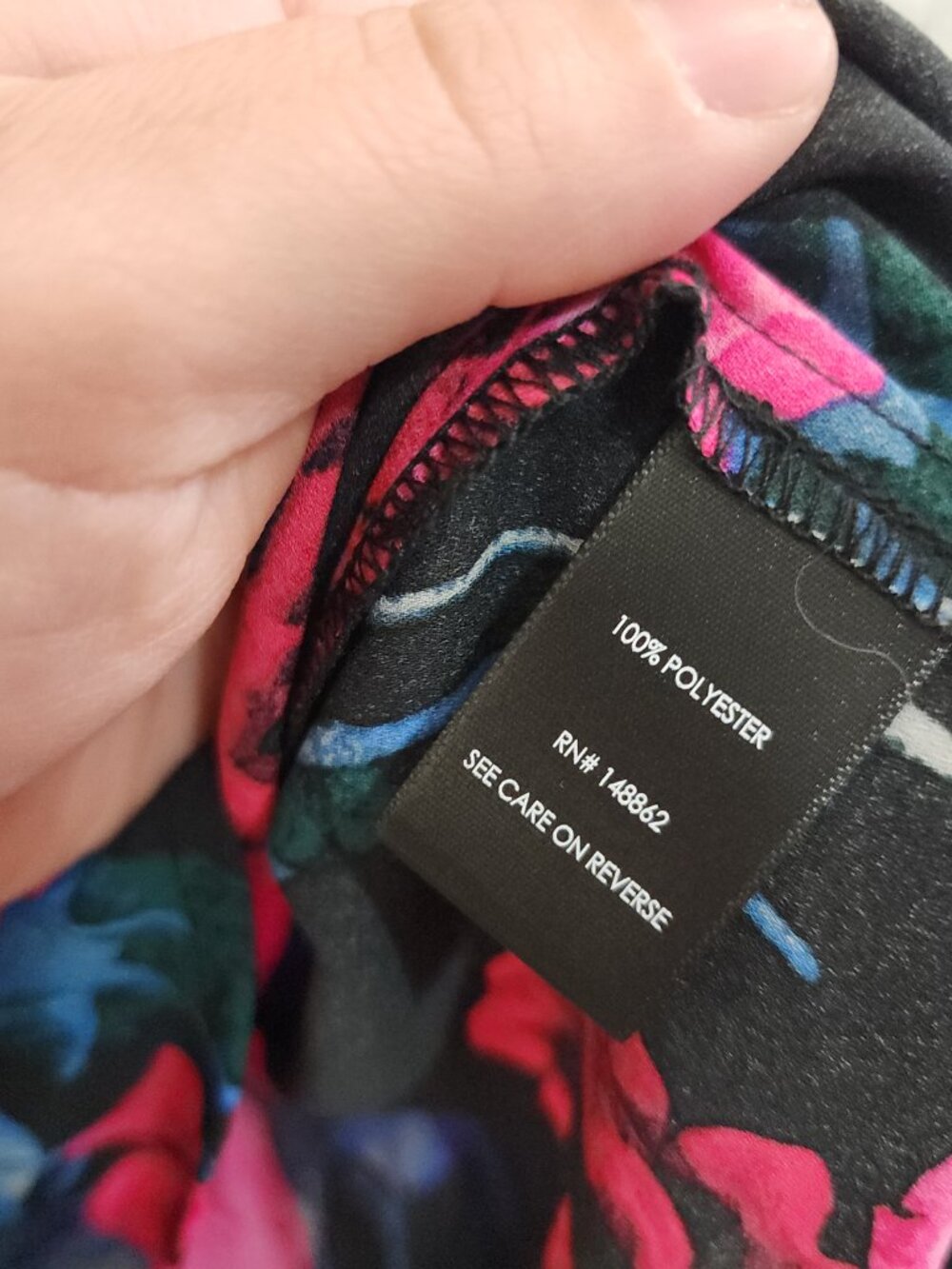 Torrid Harper Plus Size Floral Top Black and Pink Women's Plus Size 3X NEW - Picture 11 of 13